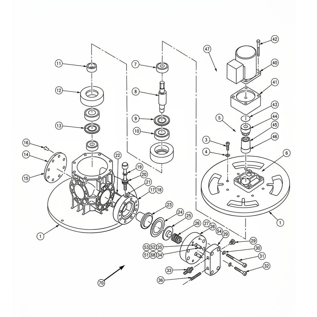 Commercial irrigation flow system with Ozawa injection
